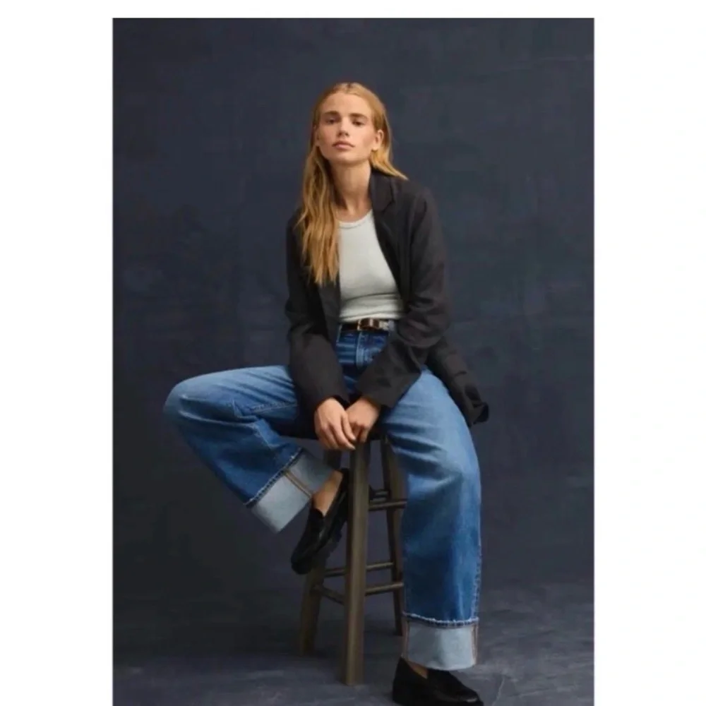 AMERICAN EAGLE Stovepipe Cuff Crop Jeans - Picture 3 of 13